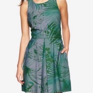GAP chambray palm print dress 12P